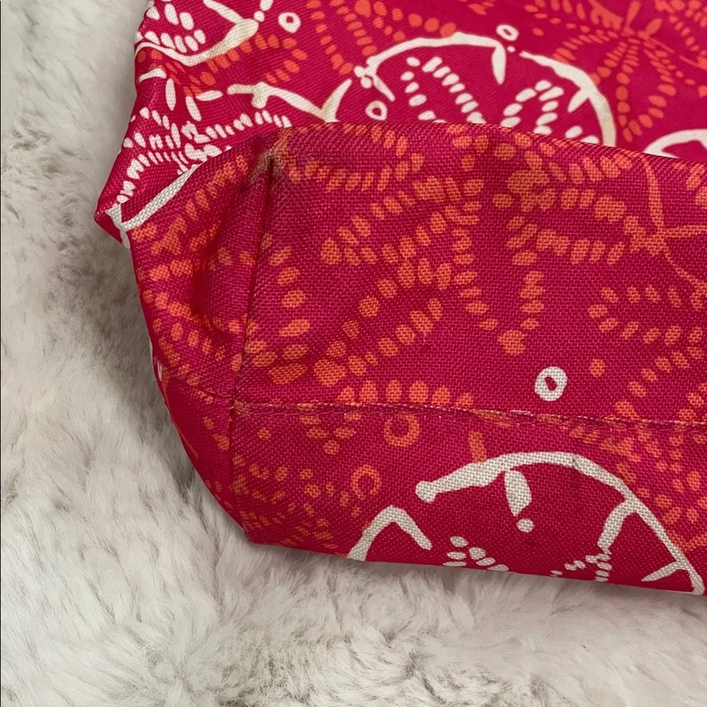 Lilly Pulitzer for Estée Lauder Beachy Seashell Canvas Tote Bag-14x17x4”